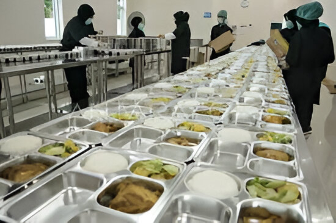 denah tata ruang dapur mbg