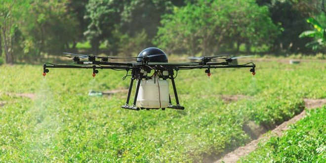 cara menerbangkan drone sprayer
