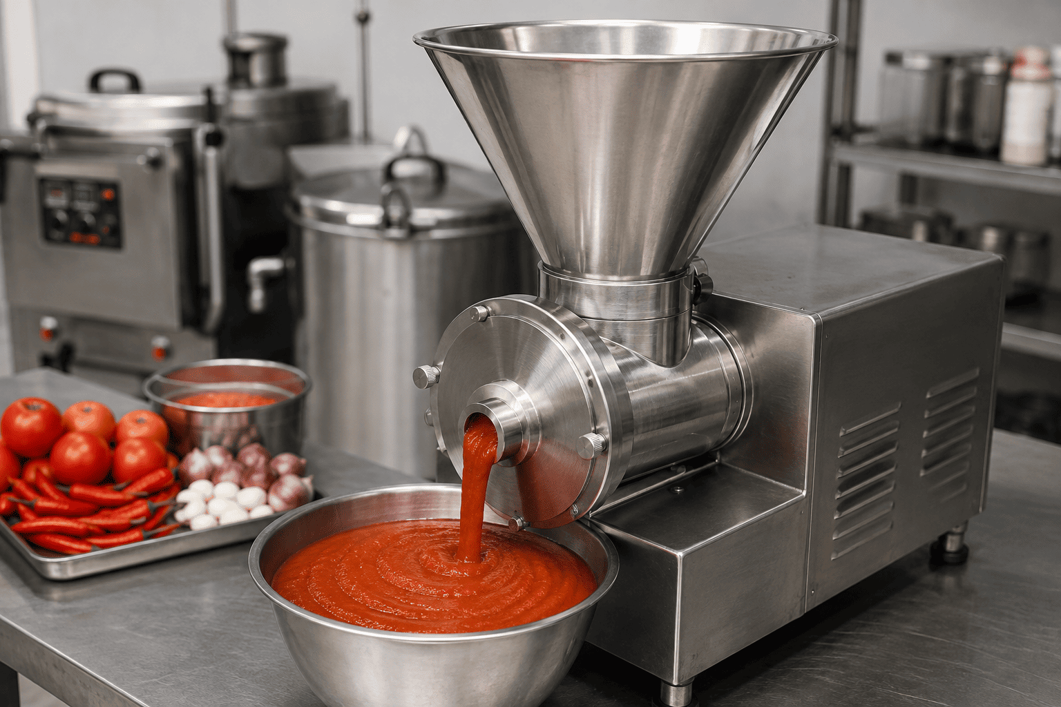 mesin untuk menghaluskan bahan saus