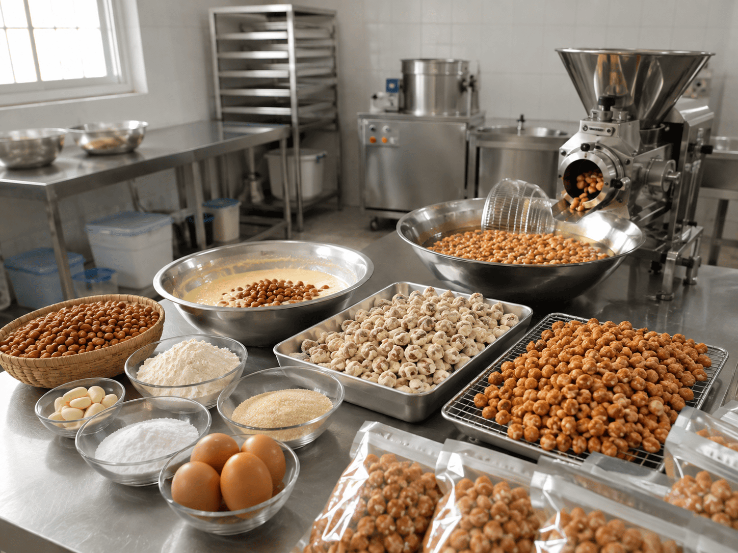 cara membuat kacang telur merata
