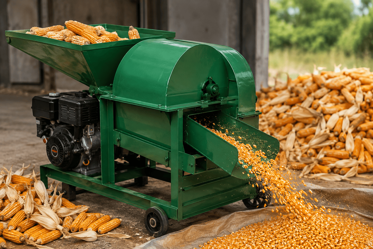 cara merawat mesin perontok jagung
