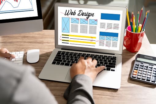 Tampilan profil bisnis di website
