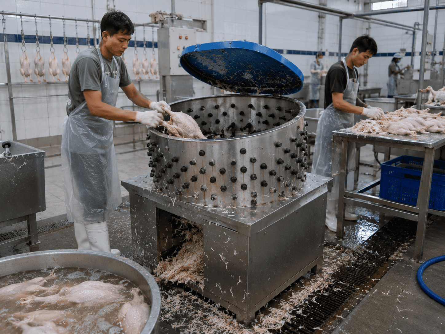 cara merontokkan bulu ayam