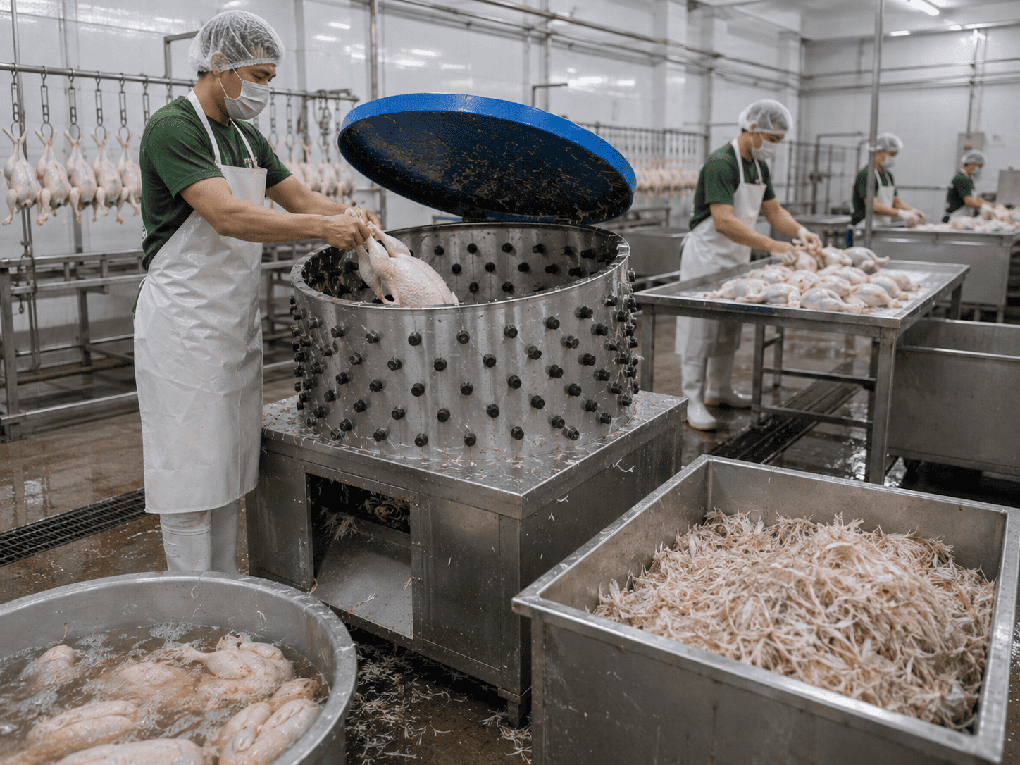cara mempercepat pencabutan bulu ayam