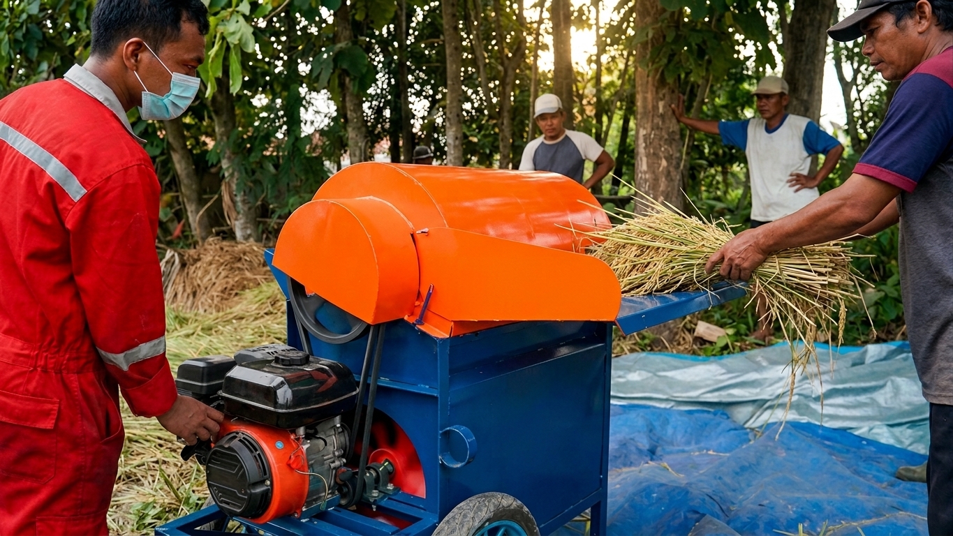 keunggulan mesin perontok padi