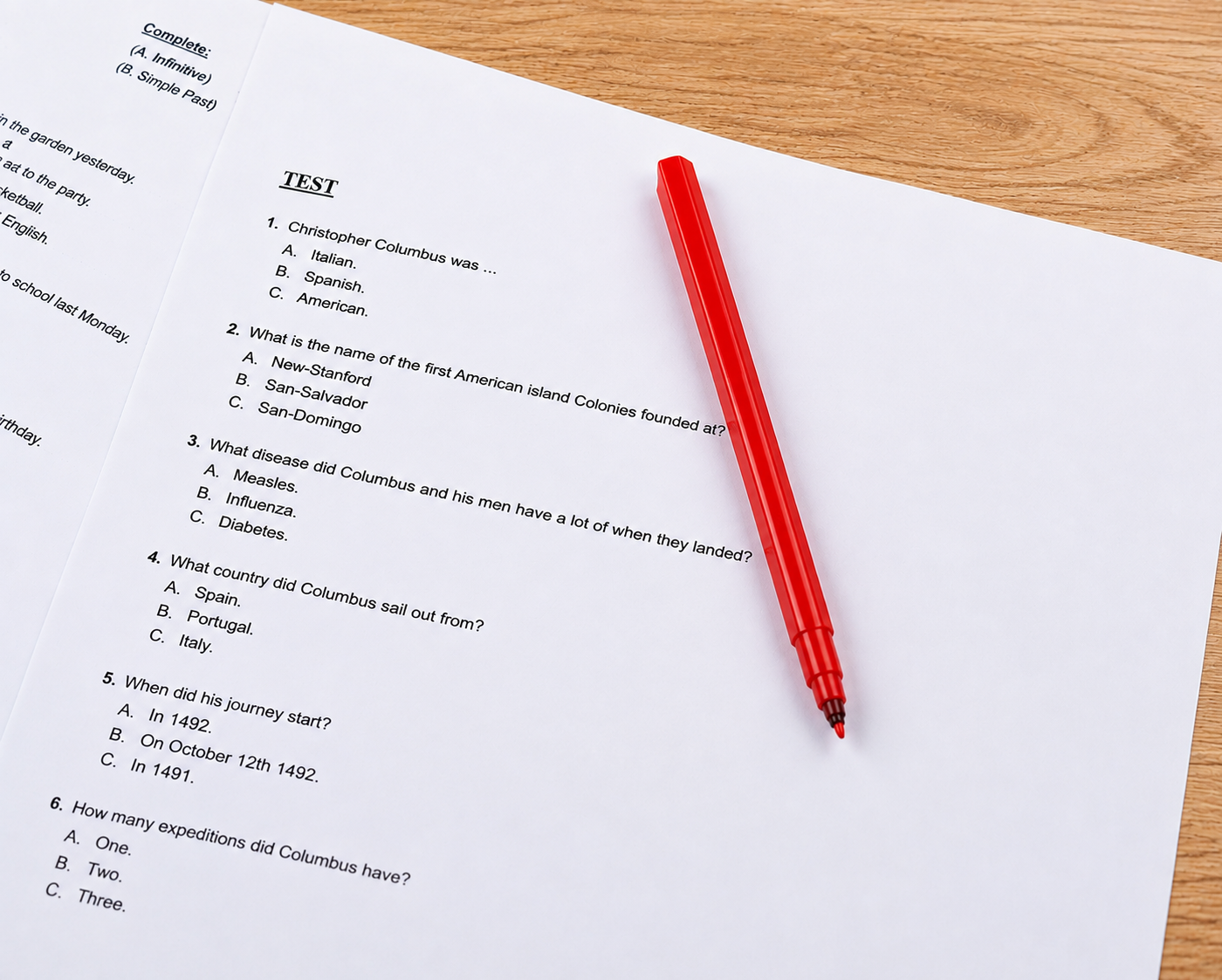kisi-kisi structure TOEFL ITP